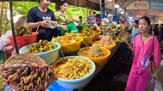 Countryside Cambodian street food - Walking Tour Kin Svay Krao Resort Market in Kandal Province