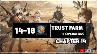 [Arknights] 14-18 | Trust Farm Easy Strategy | Absolved Will Be The Seekers