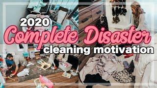 HUGE COMPLETE DISASTER CLEAN WITH ME 2020 | Big Mess Cleaning Motivation | House Cleaning