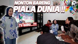 NOBAR PIALA DUNIA RAME RAME !! SAMPE BELI TV BARU KARNA KERACUNAN DESTI  !!