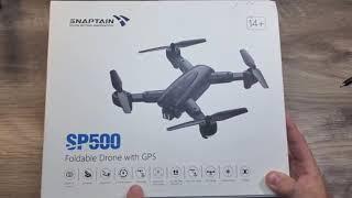 Unboxing SNAPTAIN SP500 Foldable GPS FPV Drone with 1080P HD Camera Amazon Review