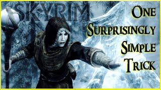 Skyrim Mage Build: SUPER EASY Destruction Magic Trick for Pure Mage Builds