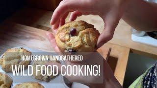 How to make wild foraged muffins! (Wild Food Cooking)