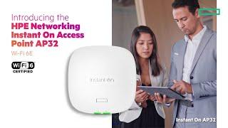 Optimize performance on all your Wi-Fi 6E devices with HPE Networking Instant On Access Point AP32