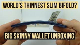 Big Skinny Wallet Unboxing - Is this the thinnest slim bifold wallet in the world?