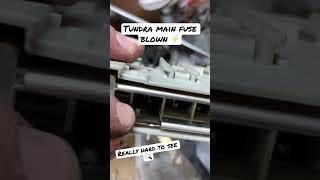 What happens when u install car battery backwards? Tundra main fuse blown ️ suspicions confirmed 