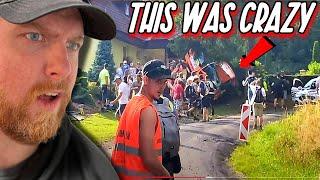 NASCAR Fan Reacts to Barum Czech Rally Zlín 2023 - Crazy Cars & Crashes