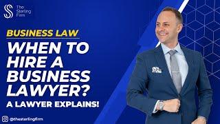 When Do I Need A Business Lawyer? | Business Law #businesslawyer #law