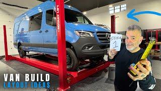 VAN BUILD Layout Ideas #1 Building My Dream Home MERCEDES SPRINTER AWD