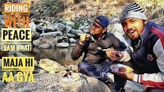 A Peaceful Day with Riding With Peace (Sam Bhai)||River Side Cooking||Kavi Rana