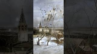 Саврасов - лучший зимний пейзажист #искусство #картина #художник #пейзаж #зима #история #шортс #рек