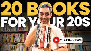 20 Books for Your 20s You MUST READ! | Book Recommendations 2023 | Warikoo Hindi