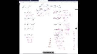 Solving exponential expressions with like base