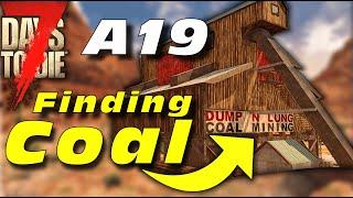 7 Days to Die A19 How To Find Coal Guide - 7D2D Alpha 19 Coal Tutorial - Mining Coal - Salvaging