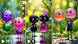 Instagram Viral AI Reels Editing : Leonardo AI Tutorial & Faceless Emoji Reels | Happy emoji Status