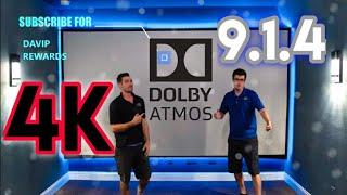 2020 9.2.4 Dolby Atmos 4K Home Theater Tour 158" Curved Acoustically Transparent Screen!