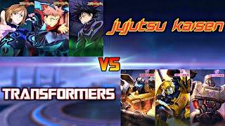 TRANSFORMERS VS JUJUTSU KAISEN 1 VS 1 FIGHT | MOBILE LEGENDS