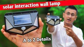 solar interaction wall lamp Unboxing & Full Details Review