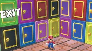 100 Mystery Doors But Only One Lets MARIO Escape (Preston 100 Mystery Doors parody)