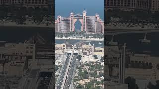 Vista aérea de Palm Jumeirah y Atlantis (Hotel), Dubái, Emiratos Árabes Unidos