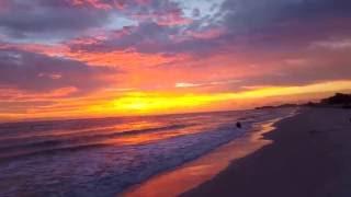 Sunset from Anna Maria Island at the Manatee Public Beach