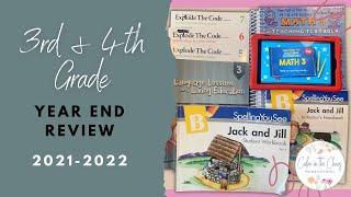 HOMESCHOOL YEAR END REVIEW | 3rd and 4th Grade Curriculum Review | 2021-2022 School Year