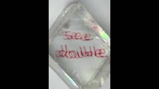 Refraction of light by a calcite crystal