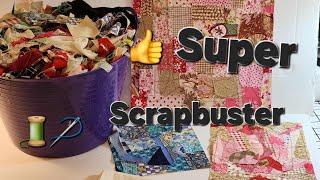 DIY Scrappy Drawstring Bags, Use Your Scraps, Super Scrapbuster, Easter Gift Bag, Spring Bags