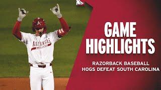 Highlights: Hogs Defeat South Carolina | RAZORBACK BASEBALL