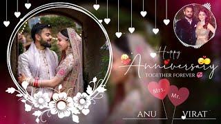 Anniversary Video Editing By Kinemaster | Love Anniversary Status| Black Screen Anniversary Template