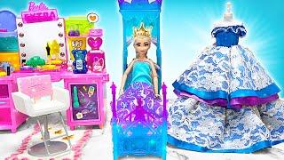 Princess Dollhouse Morning Routine With Elsa || FUN CRAFTS 