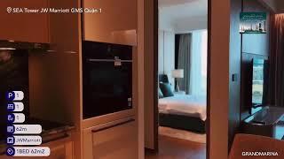 vẻ quyến rũ căn hộ 1FN, JW Marriott Residence, Grand Marina Sài Gòn Nằm ngay bên sông Sài Gòn