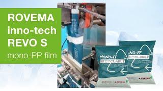 ROVEMA inno-tech REVO S: Up to 130 bags/min with Hatzopoulos mono-polyprop film (bag length 280 mm)