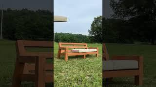 Let’s build an outdoor sofa. Plans available on woodshopdiaries.com #diy #outdoorfurniture #woodwork