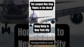 The Longest Non-Stop Flights in the World - Would You Fly These? #thetripwindow #top10 #travelshorts