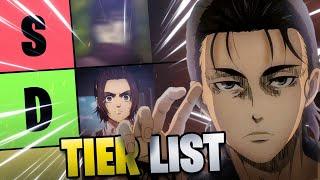 Ultimate Attack on Titan Tier List - Unveiling the Mightiest Titans | Loginion