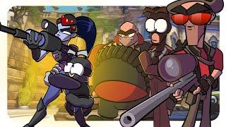 Team Fortress 2 x Overwatch 2 (All Cartoons)