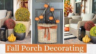 FALL 2024 DECORATE WITH ME  Fall Porch + Fall DIY Wreath