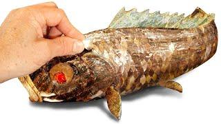 Ancient Koi Fish Okimono Restoration