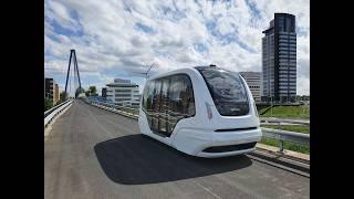 Self-driving shuttle in Autonomous Transit System in operations