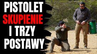 SKUPIENIE I TRZY POSTAWY  PISTOLET GROM ACADEMY LASEK CIĄG DALSZY...