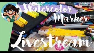 LIVE! Watercolor Marker Workshop