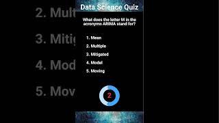 Data Science Quiz No 3 #datascience #timeseries