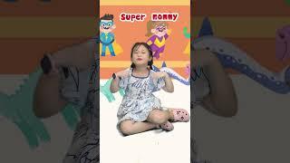 Bài hát tiếng Anh Super Mommy | Nhạc thiếu nhi vui nhộn #shorts #kidsongs #superhero #ilovemom