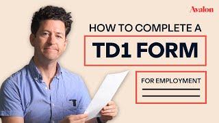 How to Complete a Federal TD1 Form