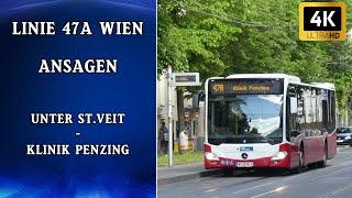 Linie 47A Wien Ansagen – Unter St. Veit – Klinik Penzing | Wiener Grantler