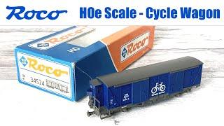 Roco 34524 - HOe scale bogie Bicycle Baggage wagon - Unboxing & Review  | Secondhand Model Railway