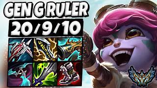 Tristana vs Varus ADC [ Gen.G Ruler ] Patch 25.6 Korea Challenger 