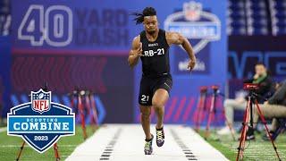 Running Backs Run the 40-Yard Dash at the 2023 NFL Combine