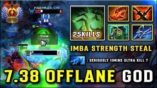 7.38 OFFLANE Undying 25Kills With IMBA Strength Steal Even Razor Can't Stop This Monster DOTA 2